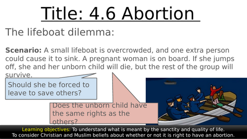 AQA GCSE Religious Studies Theme A - 4.6 Abortion