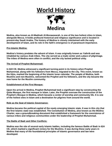 Medina “Article & Questions” Assignment