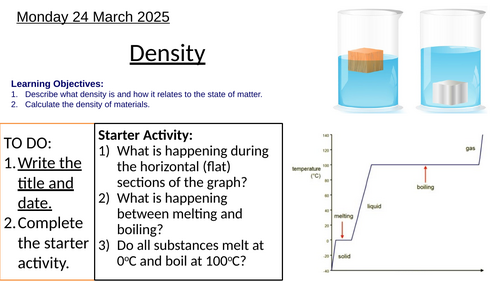 AQA GCSE Combined Science Physics: Density: Complete Lesson