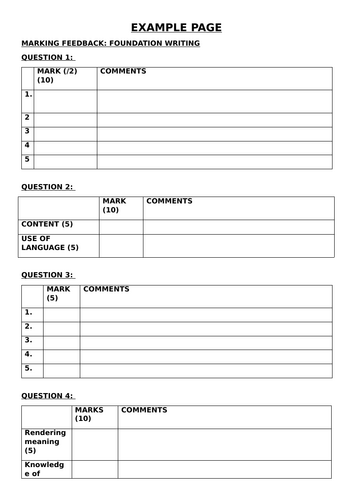 AQA GCSE SPANISH WRITING NEW SPEC 2026