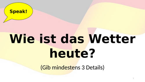 KS4 Starters - Year 10 German