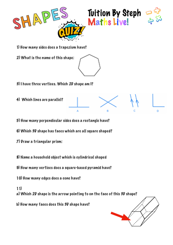 KS2 Shapes Quiz