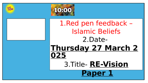 Paper 1 Revision- Sacraments and Creation