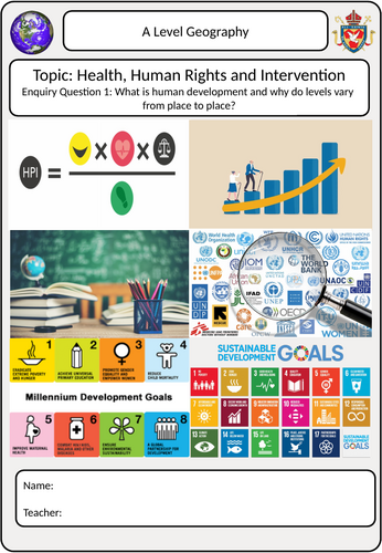 Health, Human Rights and Intervention Booklet A-Level Geography Enquiry Question 1