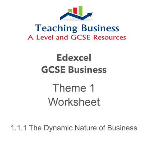 1.1.1 The Dynamic Nature of Business Worksheet