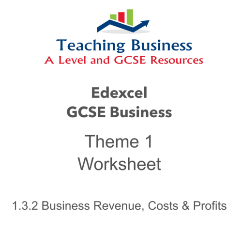 1.3.2 Business Revenue, Costs and Profits Worksheet