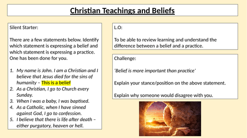 Christian Beliefs and Teachings Recap