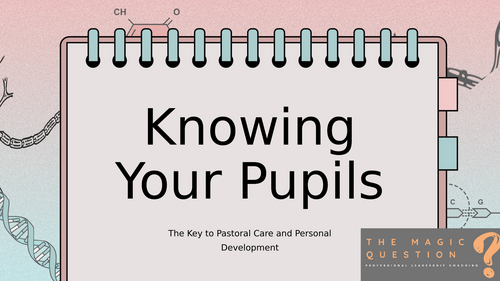 Knowing Your Pupils Staff Training