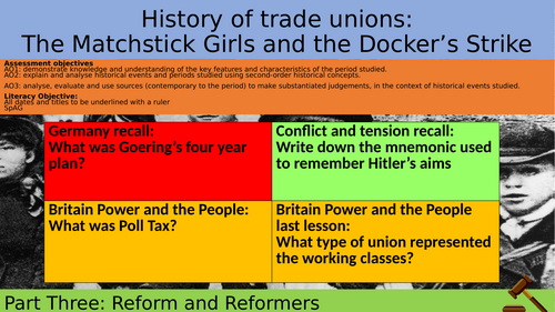 The Match Girls and the Docker's Strike