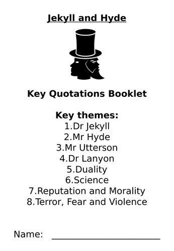 Jekyll and Hyde Dual Coded Quote Bank