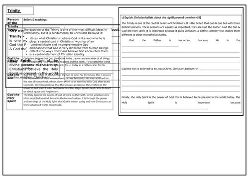Trinity Revision Worksheet