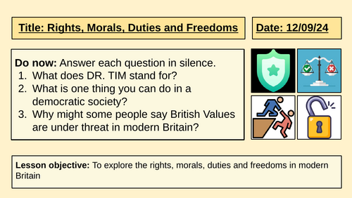 Rights, Morals, Duties and Freedoms