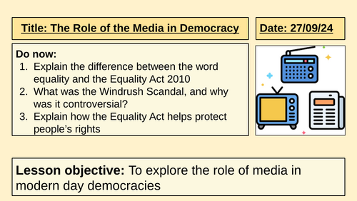 The Role of the Media in Democracy