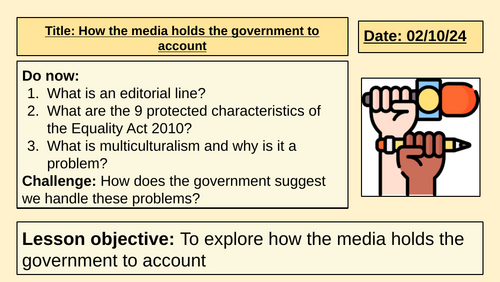 How the media holds the government to account