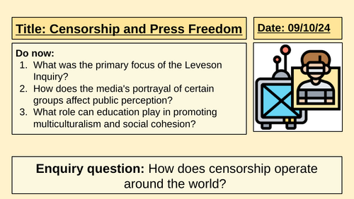 Censorship and Press Freedom