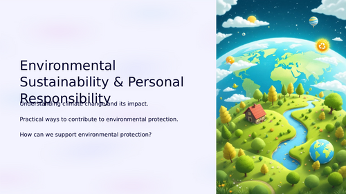 Assembly/Presentation - Environmental Sustainability and Personal Responsibility