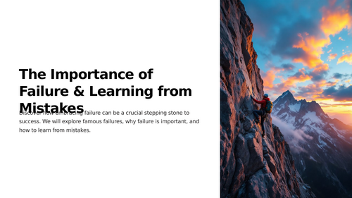 Assembly/Presentation - The Importance of Failure and Learning from Mistakes