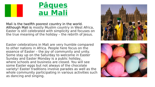 Easter in Francophone countries