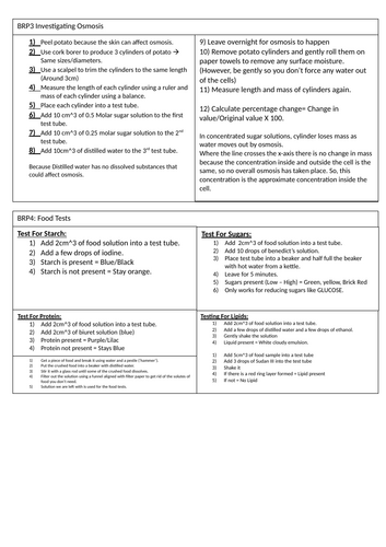 AQA GCSE BIOLOGY PAPER 1 PRACITCALS