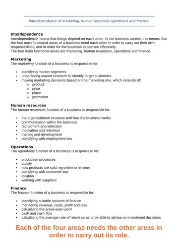 OCR Business GCSE - UNIT 7