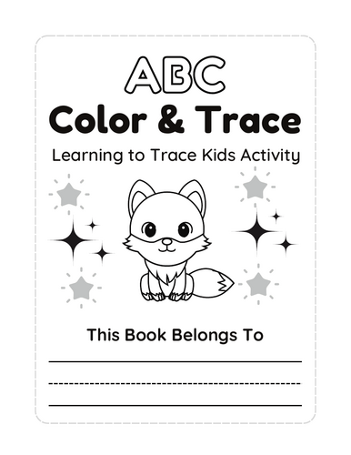 Learning to Trace Kids Activity Book