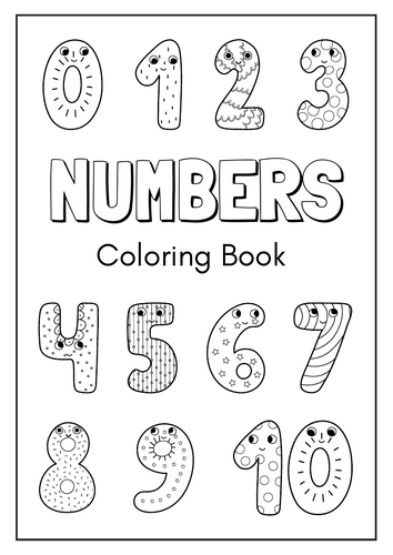 Numbers Coloring Worksheet