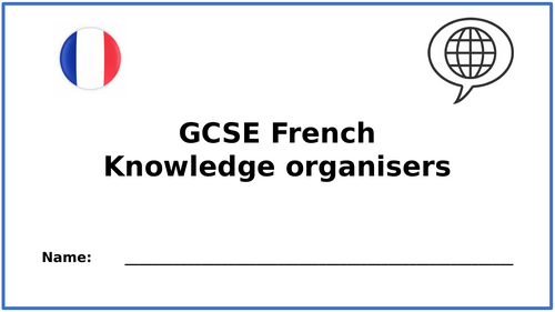 GCSE French Sentence builder booklet