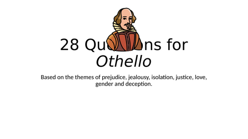 'Othello' - Love Through The Ages 28 Exam Questions - AQA English Literature A-level