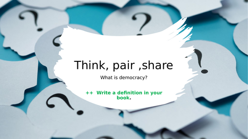 Edexcel GCSE Citizenship recap lesson on democracy