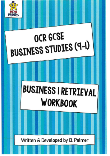 OCR GCSE Business Paper 1 booklet