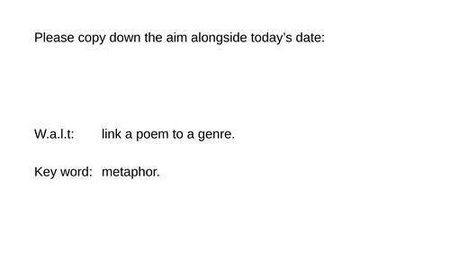KS3 Gothic Fiction Poetry "The Sick Rose" William Blake