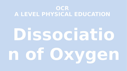 Dissociation of Oxygen