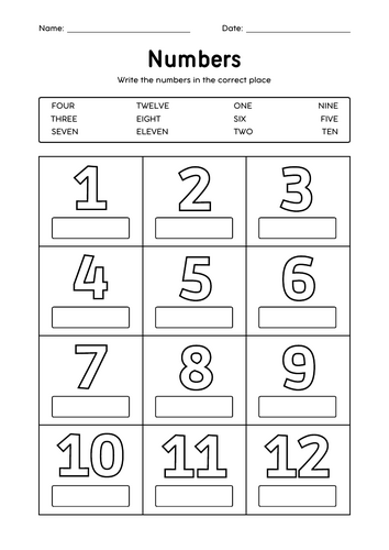 Monochromatic Numbers Vocabulary