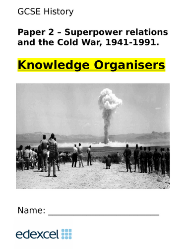 Cold War Knowledge Organiser (KO) - Edexcel GCSE History