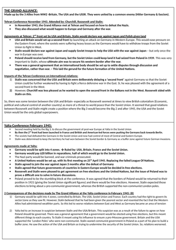 EDEXCEL GCSE COLD WAR BUNDLE