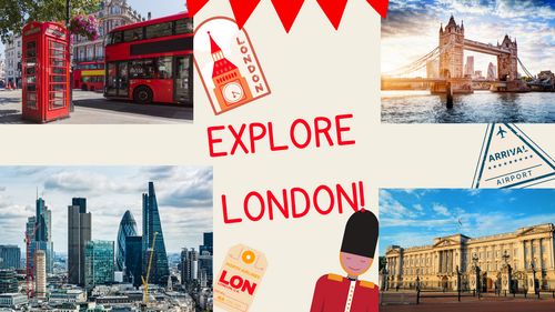 Exploring London – Writing Prompt Page (With Landmark Images)