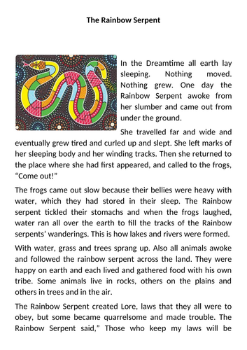 Think Tales: The Rainbow Serpent