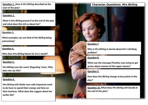 An Inspector Calls Character Questions