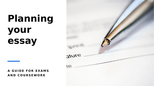 Planning your essay