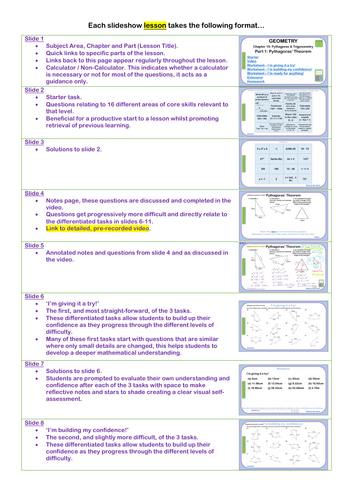 LESSON & WORKSHEET FORMAT