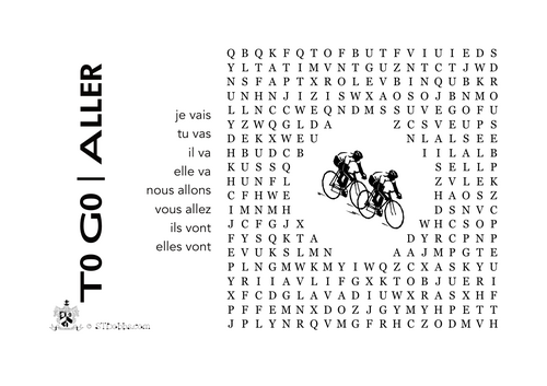 some French verbs wordsearches