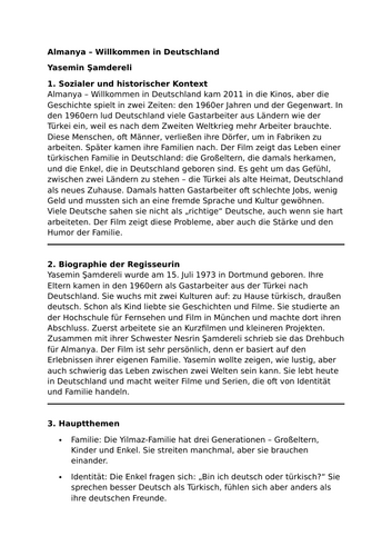 Almanya – Willkommen in Deutschland - Essential Guide