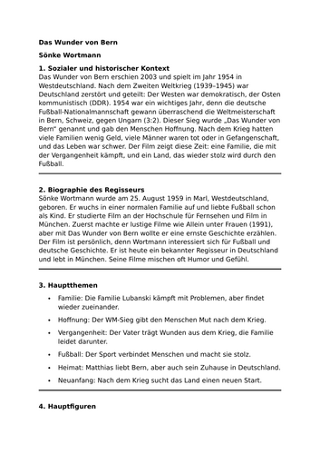 Das Wunder von Bern - Essential Guide