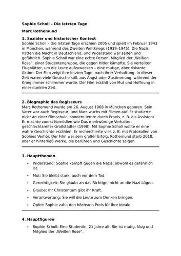 Sophie Scholl – Die letzten Tage - Essential Guide