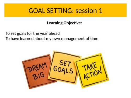 Year 7 PSHE: Being Positive and Setting goals