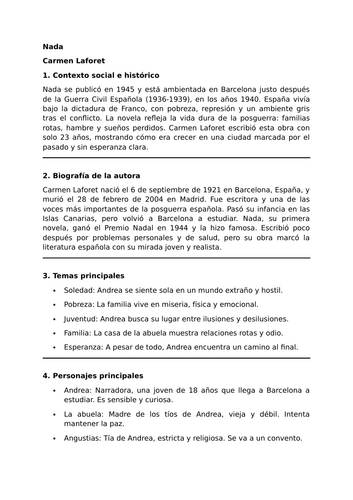 Nada - Carmen Laforet - Essential Guide