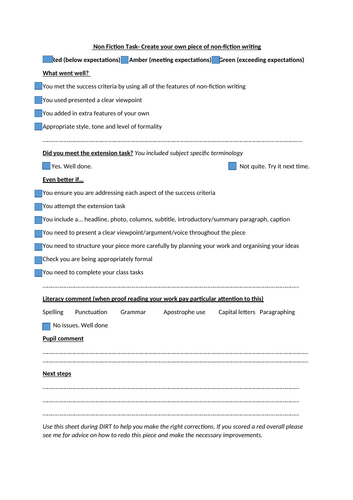 Closing the Gap Marksheets