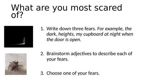 Fear Creative Writing