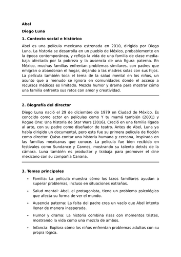 Abel - Diego Luna - Essential Guide