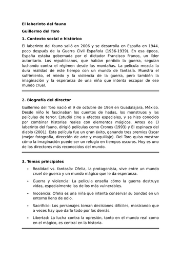 El laberinto del fauno  - Guillermo del Toro - Essential Guide